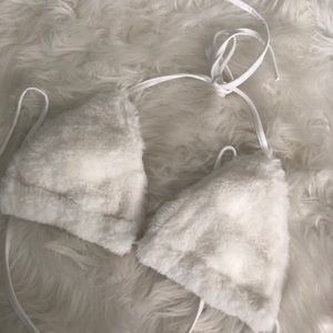 White fur triangle top (5/$25)